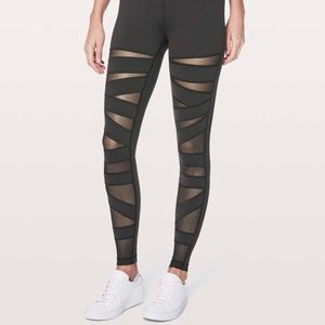 LULULEMON Wunder Under Pant (Hi-Rise) *Tech mesh 28” - Black